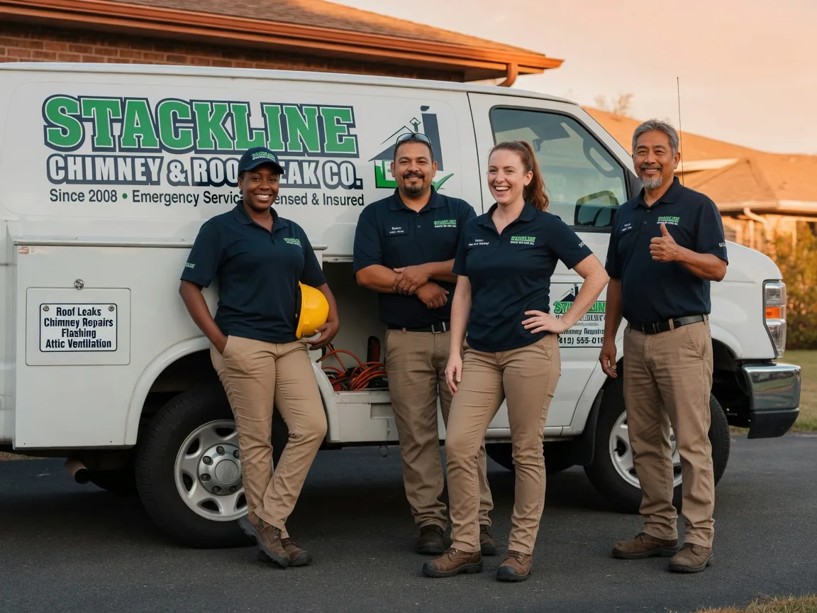 Chimney flashing repair company in De Kalb, TX